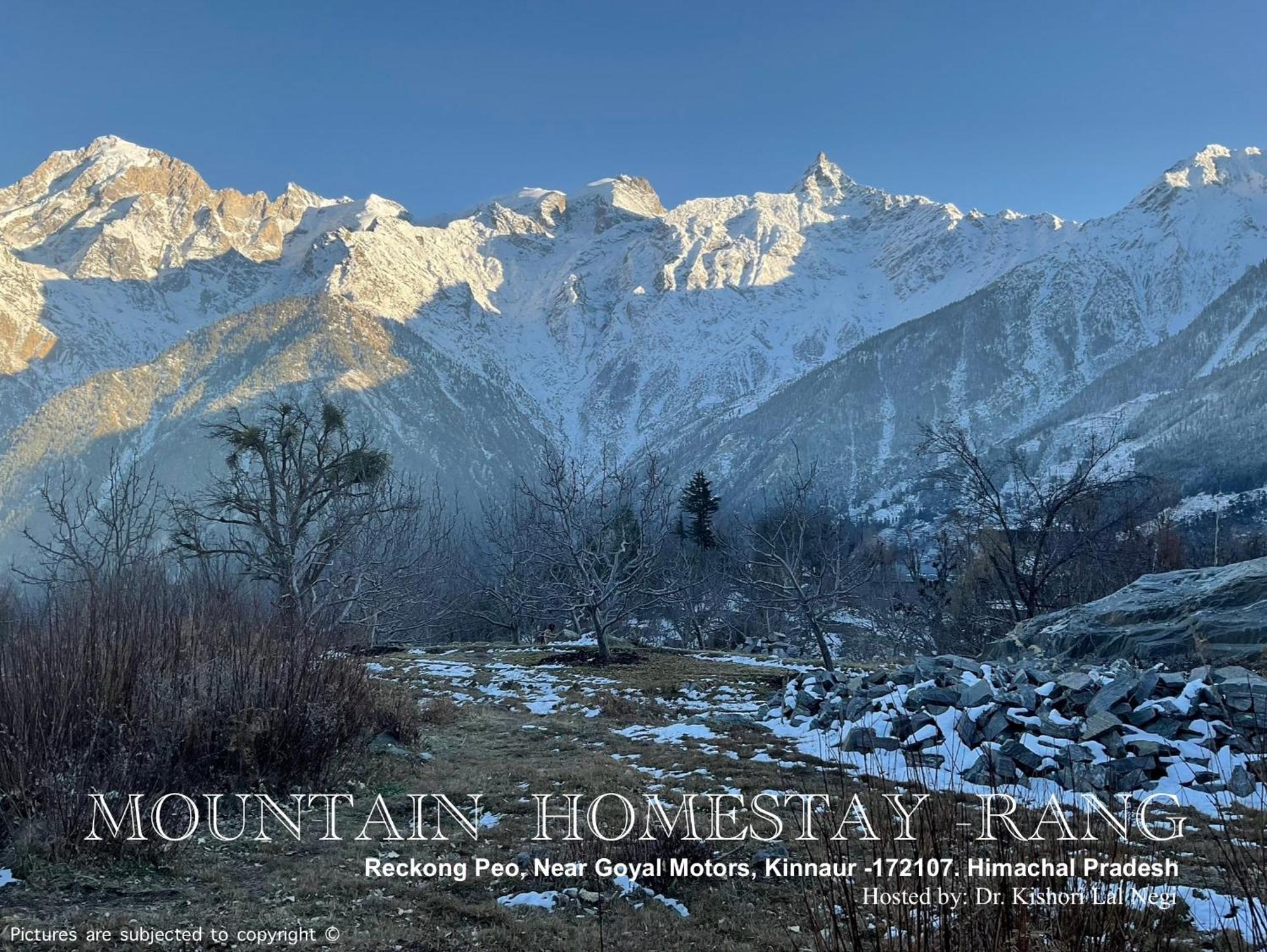 Mountain Home Stay -Rang, At Reckong Peo - Kalpa, Near Goyal Motors, Way To Petrol Pump At Itbp Quarters Ngoại thất bức ảnh